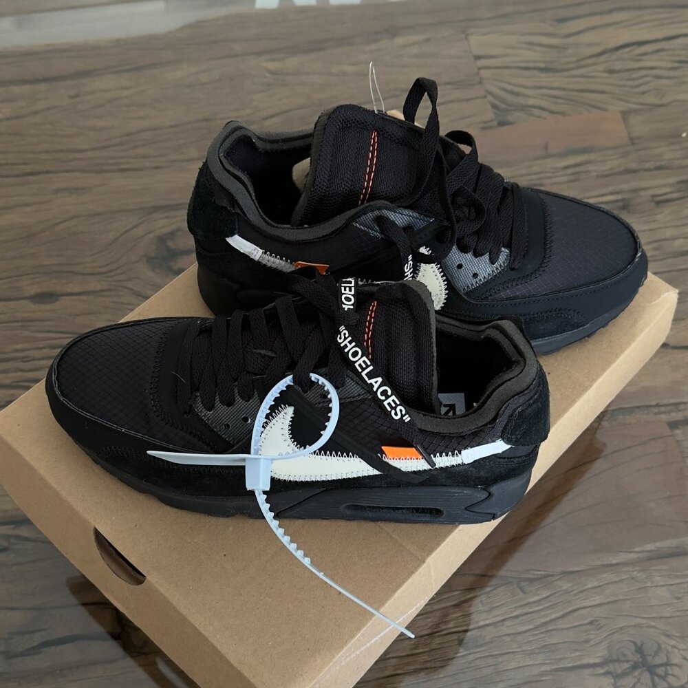 Nike X Off-White The 10: Air Max 90 "Black" sneakers Size 6 - Picture 4 of 4